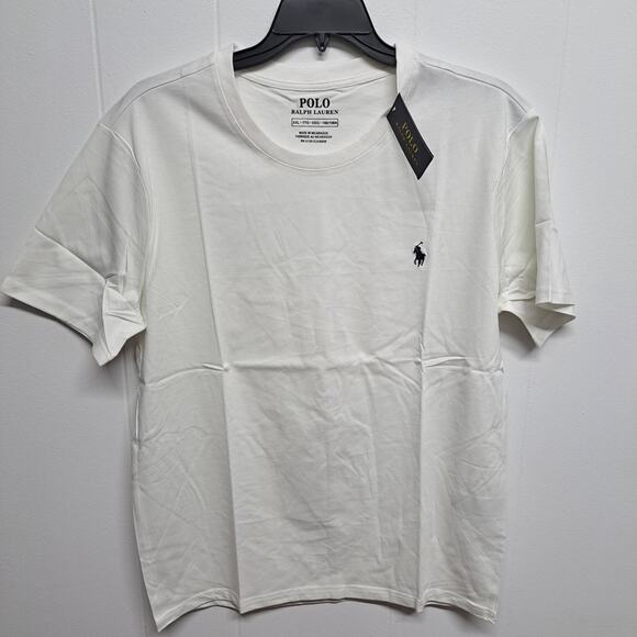 Polo Ralph Lauren Men's Classic Fit Cream Crew Neck T-Shirt XXL‎ New - Picture 1 of 9